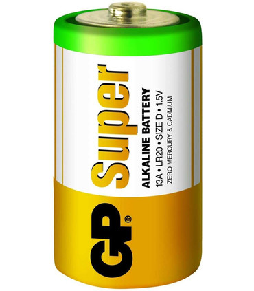 LR20 Pila Alcalina D 1.5V, GP Super