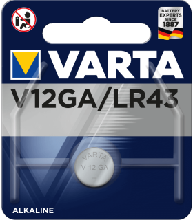 LR43 Pila de Botón Alcalina 1.5V, Varta