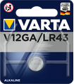 LR43 Pila de Botón Alcalina 1.5V, Varta