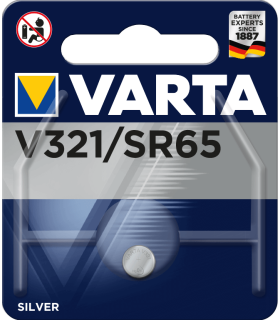 SR65 Pila de Botón de Óxido de Plata 1.55V, Varta