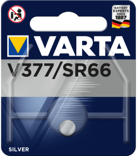 SR66 Pila de Botón de Óxido de Plata 1.55V, Varta