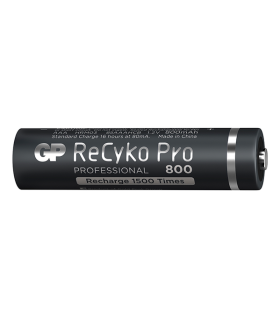 Pilas Recargables AAA de 800mAh, Ni-MH, 1.2V, Precargadas de fábrica, GP Recyko Pro