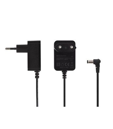 Fuente de Alimentación Universal de 24W, 12V-2A, Conector Acodado, Bajo Consumo, Protección contra Sobrecarga y Cortocircuito