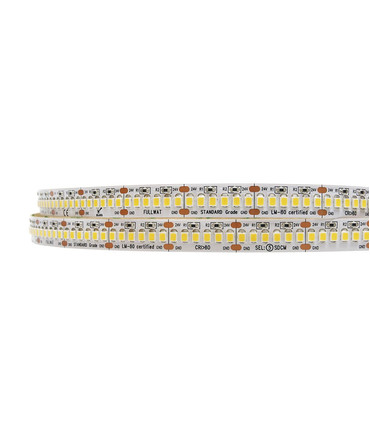 Tira de Led SMD 2835, 24V, 96W, 240 led/m CRI83, IP20 en Luz Neutra, Fría, Cálida y Extra Cálida, Adhesivo 300LSE, Dimmable