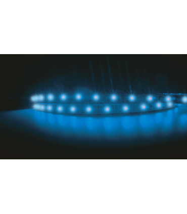 Tira de Led Monocromática SMD 3528, 12V, 24W, 60 led/m, IP20 o IP54 en Color Ámbar Azul Rojo o Verde, Adhesivo 300LSE, Dimmable