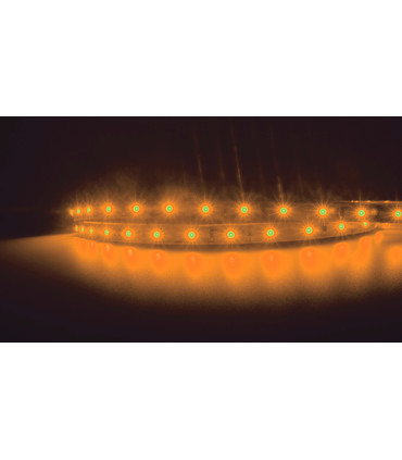 Tira de Led Monocromática SMD 3528, 12V, 24W, 60 led/m, IP20 o IP54 en Color Ámbar Azul Rojo o Verde, Adhesivo 300LSE, Dimmable