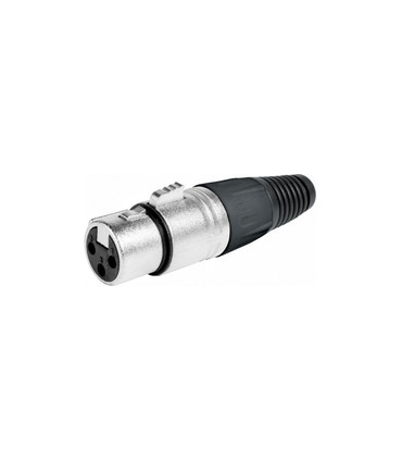 Conector XLR Hembra 3 Pines, Admite cables de 6.30mm