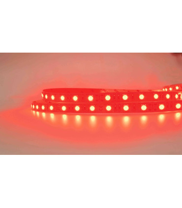 Tira de Led Monocromática SMD 5060, 24V, 60W, 60 led/m, IP20 o IP54 en Color Ámbar Azul Rojo o Verde, Adhesivo 300LSE, Dimmable