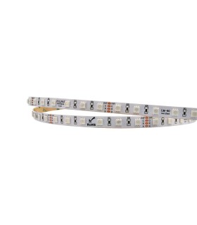 Tira de Led RGB, SMD 5060, 24V, 60W, 60 led/m, 380 lm, IP20 o IP54, Adhesivo 300LSE, Dimmable