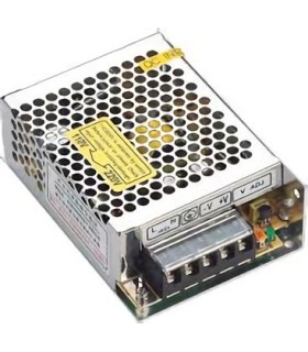 Fuente de Alimentación Conmutada de 24V, 75W, 3.2A, Tensión de Entrada Seleccionable, Dimensiones 111x78x36mm