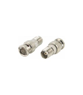 Adaptador de TNC Hembra a BNC Macho, 75 ohmios, Altas Prestaciones