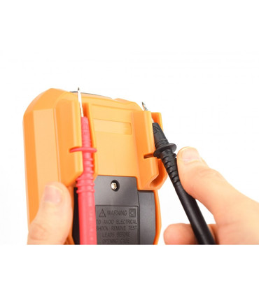 Multímetro Digital True RMS, Pantalla Retroiluminada Extra Grande, Linterna Led, Soporte Abatible, Protector Antichoque, Promax