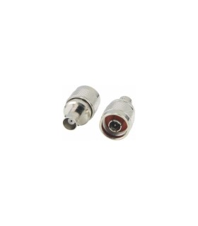 Adaptador de N Hembra a BNC Macho, 50 ohmios, Altas Prestaciones