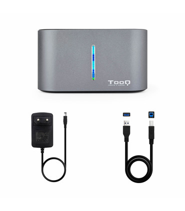 Docking Station para Discos HDD y SSD de 2.5" y 3.5" Botón de Clonación, USB 3.0/3.1, Indicador Led, Protocolo UASP, Plug & Play