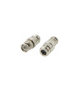 Adaptador de N Macho a BNC Hembra, 50 ohmios, Altas Prestaciones