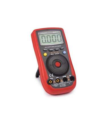 Multímetro Digital Inteligente de 2000 Cuentas, CAT III 600V, CAT IV 300V, Auto Selección, Pantalla LCD Retroiluminada