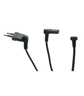 Cable de Alimentación Acodado Original de Samsung, tipo Philips, tipo 8, IEC C7, 250V