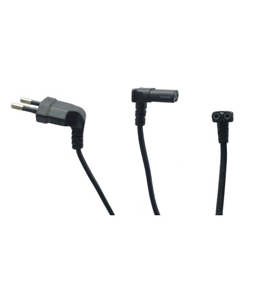 Cable de Alimentación Acodado Original de Samsung, tipo Philips, tipo 8, IEC C7, 250V