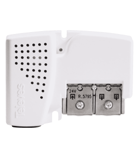 Fuente de Alimentación para Amplificadores, 2 Salidas, 24V 130mA, Conexión EasyF, Atornillable en Pared, Televés Picokom