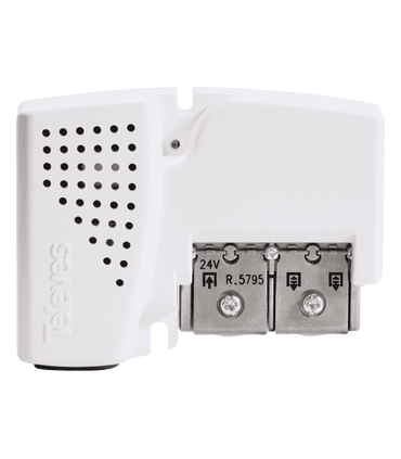 Fuente de Alimentación para Amplificadores, 2 Salidas, 24V 130mA, Conexión EasyF, Atornillable en Pared, Televés Picokom