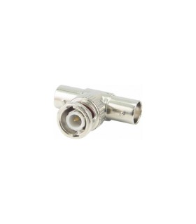 Adaptador BNC Macho-2Hembras, 50 ohmios, Formato T, Altas Prestaciones