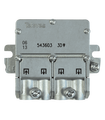 Repartidor de 3 salidas para TDT y SAT (SMATV) 5-2400MHz, 4/8.5dB, Conexión EasyF, Televés