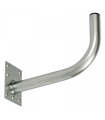 Soporte de Antena tipo L de 35mm, Válido para Parabólicas de 60cm, Resistente a la Corrosión, Dimensiones 284x194mm, Televés