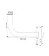 Soporte de Antena tipo L de 32mm, Válido para Parabólicas de 60cm, Diámetro de 32mm, FTE