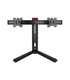 Soporte Gaming de Mesa para 2 Pantallas de 17" a 27", Giratorio, Inclinable, Rotatorio, Ajustable, soporta 7kg por brazo, VESA