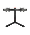 Soporte Gaming de Mesa para 2 Pantallas de 17" a 27", Giratorio, Inclinable, Rotatorio, Ajustable, soporta 7kg por brazo, VESA