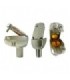 Conector CEI Macho Acodado con Blindaje Extra para Cables TV de 5-7.5mm, Montaje ProEasyF mediante Presión del Tornillo, Televés