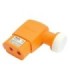 LNB Twin, 4Polaridad/Banda por Salida, Ganancia 60dB, Ruido 0.3dB, 12-20VDC, Soportes de 40mm, IP66, Televés