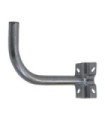 Soporte de Pared/Mástil tipo “L” para Antenas, Ø32mm, 320x165mm, Parabólicas de 60cm, Galvanizado en Caliente, FTE