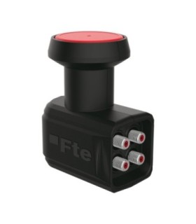 LNB Quad de 4 Salidas, 13/18V, Ganancia 55/68dB, FTE eXcellento Black