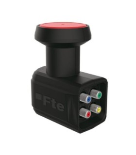 LNB Quattro de 4 Salidas con 4Polaridades/Banda, 13/18V, Ganancia 55/68dB, FTE eXcellento Black
