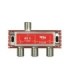 Repartidor de 3S para TDT/SAT 5-2400MHz, Atenuación 6.5/10.5dB, Conectores tipo F, Paso DC, FTE AS3