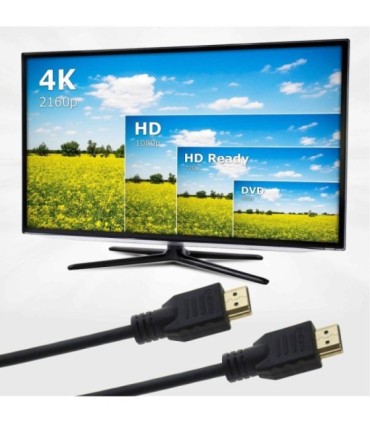 Cable HDMI 2.0 High Speed, 18Gbps, UHD 4K/60Hz 3840x2160p, 30AWG, Macho/Macho, Ethernet, 3D, HDR, HLG, ARC, CEC