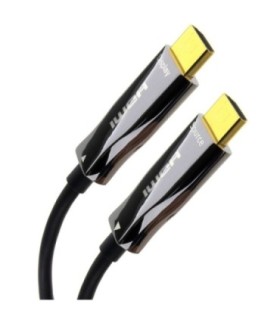 Cable HDMI 2.0 High Speed Óptico Activo Sin Pérdida, 18Gpbs, UHD 4K/60Hz 3840x2160p, Ethernet, 3D, HDR, HLG, ARC, CEC, HDCP2.2