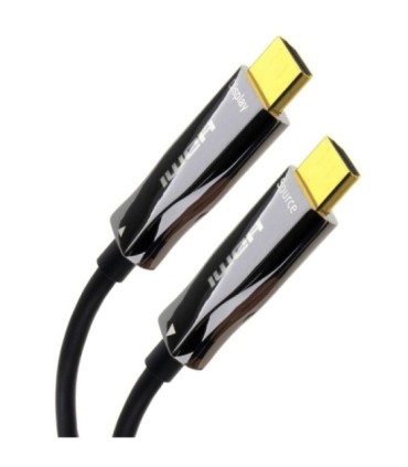 Cable HDMI 2.0 High Speed Óptico Activo Sin Pérdida, 18Gpbs, UHD 4K/60Hz 3840x2160p, Ethernet, 3D, HDR, HLG, ARC, CEC, HDCP2.2