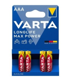LR03 Pilas Alcalinas AAA de 1.5V, Varta Longlife Max Power
