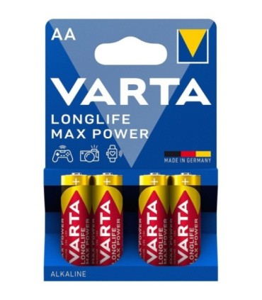 LR6 Pilas Alcalinas AA de 1.5V, Varta Longlife Max Power