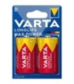 LR20 Pilas Alcalinas D de 1.5V, Varta Longlife Max Power