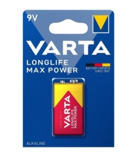 6LR61 Pila Alcalina de 9V, Varta Longlife Max Power