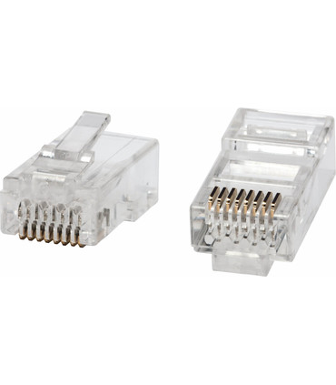 Conector RJ45 de 8 Pines para Cables UTP de Cat.6