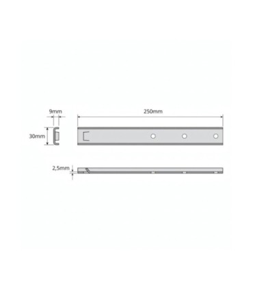 Soporte Mastil U Reforzado 250mm TELEVES