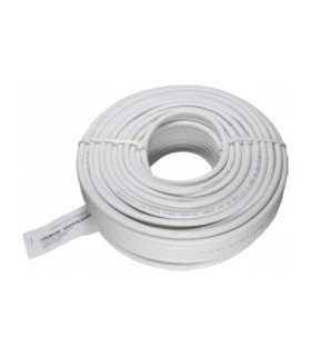 Rollo Cable Coaxial doble malla 25mts