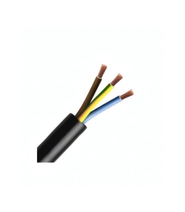Cable Eléctrico, Manguera RV-K, 3G6mm², 0.6/1kV 1000V, Flexible, Cubierta Negra