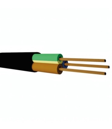 Cable Eléctrico, Manguera 3x1mm² 300-500 F NEGRA