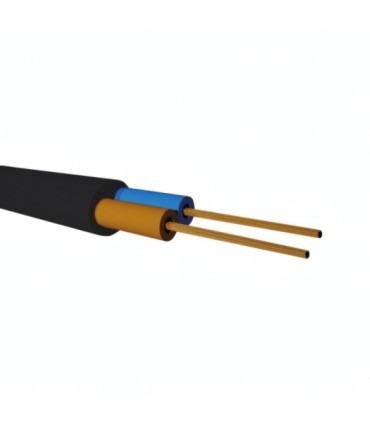 Cable Eléctrico, Manguera RV-K, 2x2.5mm², 0.6/1kV 1000V, Flexible, Cubierta Negra