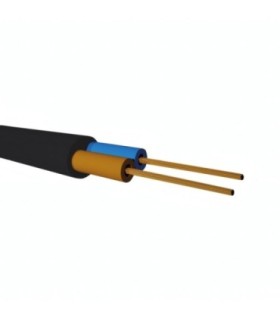 Cable Eléctrico, Manguera H05VV-F, 2x1mm² 0.3/0.5kV 300-500V, Cubierta Negra